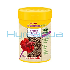 Sera FD Bloodworms Nature - Kan Kurdu 100 ml 9 Gr Kurutulmuş Balık Yemi