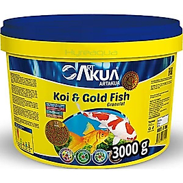 ArtAkua Koi ve Goldfish Granulat 3000 gr Balık Yemi