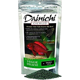 Dainichi Cichlid Veggie Deluxe 3 mm 50 gr Kovadan Bölme Balık Yemi