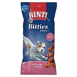 Rinti Bitties Yetişkin Köpek Ödülü Tavuk Dana 75 gr