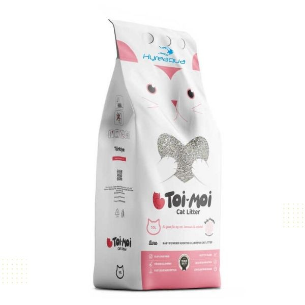 Toi Moi Sodyum Bentonit Kedi Kumu Bebek Pudrası Kokulu 10L