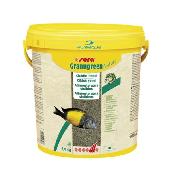 Sera Granugreen Nature 10 Lt 5,4 kg Balık yemi