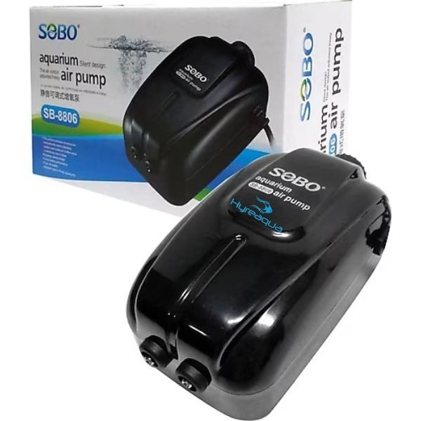 Sobo SB 8806 Çift Çıkışlı Hava Motoru 8W 2 x 3 Lt/min