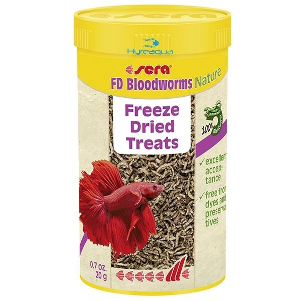 Sera FD Bloodworms - Kan Kurdu Nature 250 ml Kurutulmuş Balık Yemi