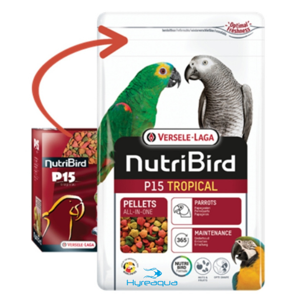 Versele Laga Nutrıbırd P15 Tropıcal Papagan Pelet Yem 1 Kg