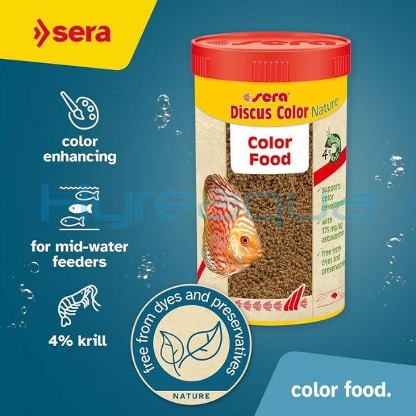 Sera Discus Color Nature 250 gr Kovadan Bölme Balık Yemi