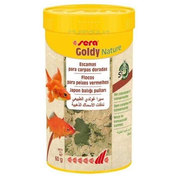 Sera Goldy Nature 250 ml 60 gr | Doğal İçerikli Japon Balığı Yemi