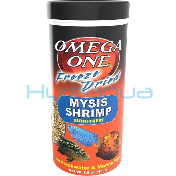 Omega One Freeze Dried Mysis Shrimp | Kurutulmuş Balık Yemi - 490 ml / 43 gr